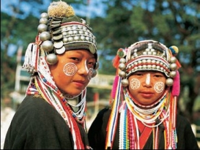 Thajsko, Dívky kmene Akha