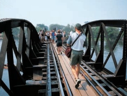 Thajsko, most přes řeku Kwai